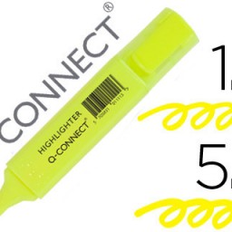 Marcador fluorescente Q-Connect tinta amarilla